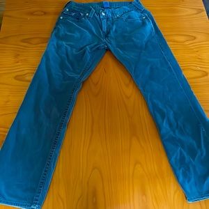 True Religion Straight Blue Jeans Size 34